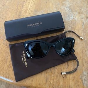 NWT Oliver Peoples Los Angeles Rishell Sunglasses in Black